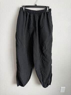 Skilcraft Jwod Black Nylon Puffy Snow Pant Jogger Zip Leg Womens L Gorpcore